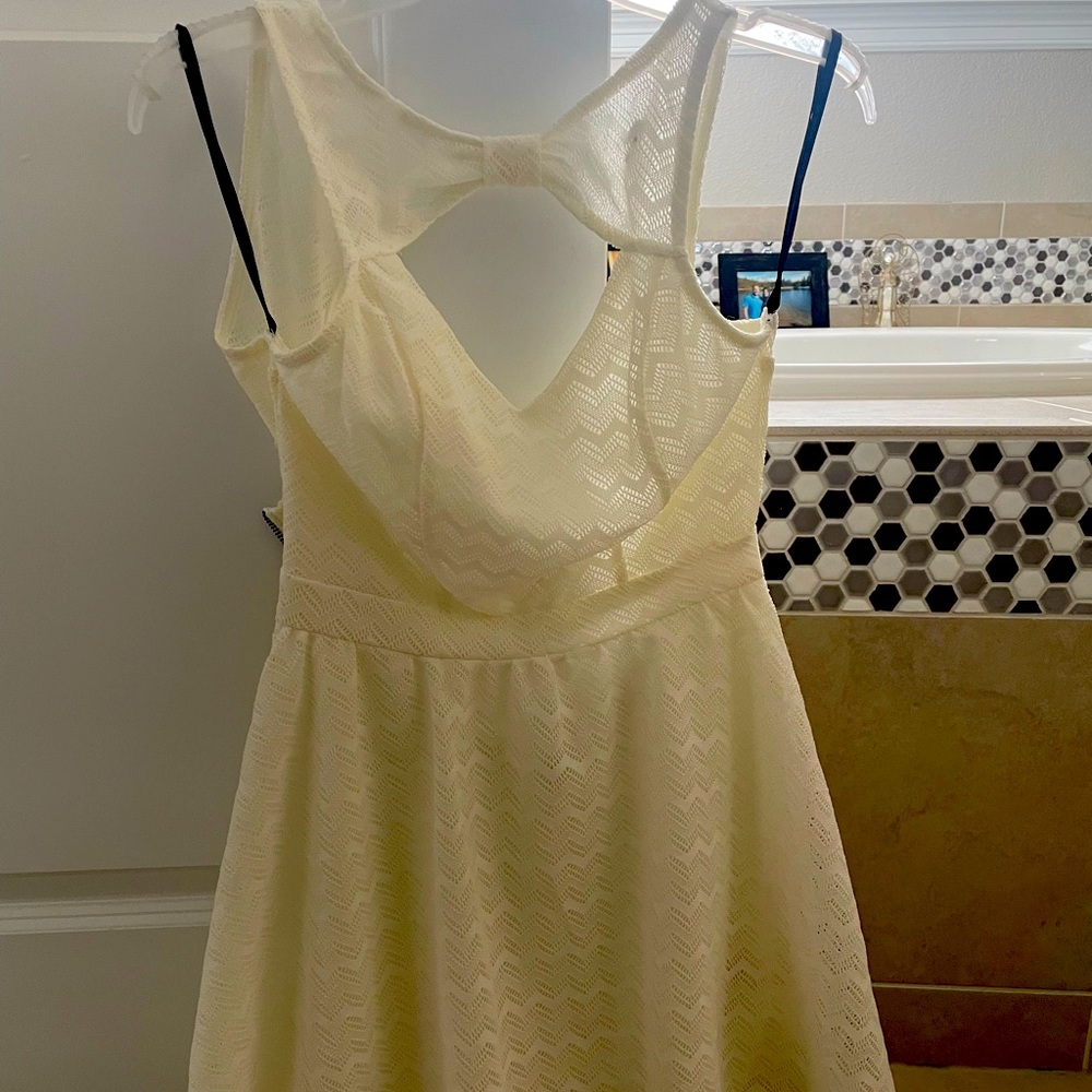 White mini dress